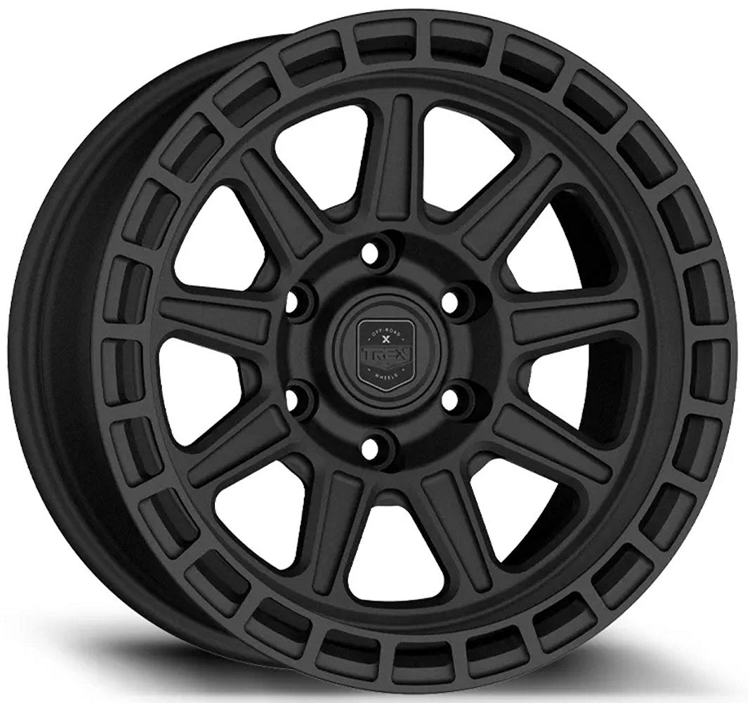 17X8.5 TREX Off-Road T300 Matte Gunmetal (Fully Forged) 6x135 0mm - Flex Offroad