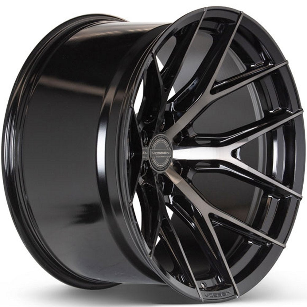 22x12 Vossen HF6-4 Gloss Black Tinted (Hybrid Forged) (Extreme Deep Concave) 6x5.5/139.7 -44mm - Flex Offroad