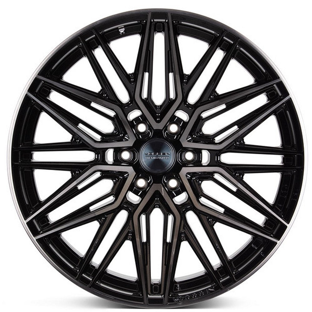 22x9.5 Vossen HF6-5 Gloss Black Tinted (Hybrid Forged) (Deep Concave) 6x135 20mm