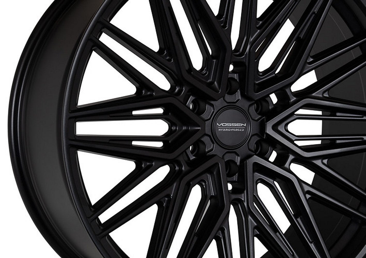 22x9.5 Vossen HF6-5 Satin Black (Hybrid Forged) (Deep Concave) 6x5.5/139.7 20mm - Flex Offroad