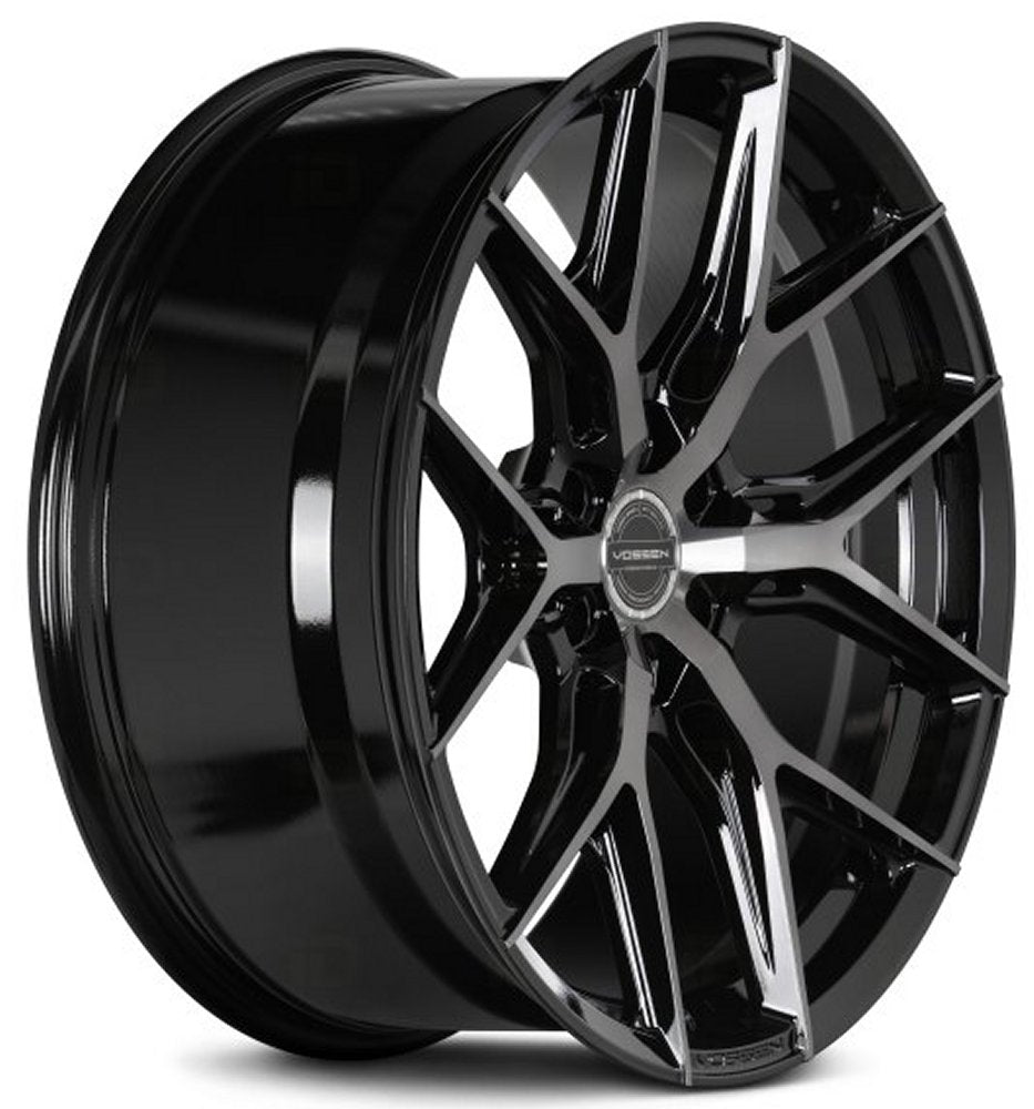 18x9 Vossen HF6-4 Gloss Black Tinted (Hybrid Forged) (Deep Concave) 6x135 0mm - Flex Offroad