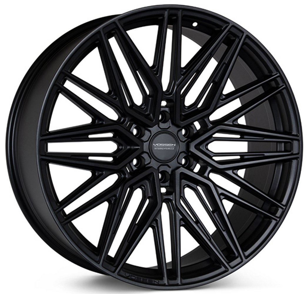 22x9.5 Vossen HF6-5 Satin Black (Hybrid Forged) (Deep Concave) 6x135 30mm