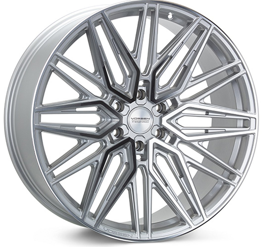 22x9.5 Vossen HF6-5 Silver Polished (Hybrid Forged) (Deep Concave) 6x5.5/139.7 20mm - Flex Offroad