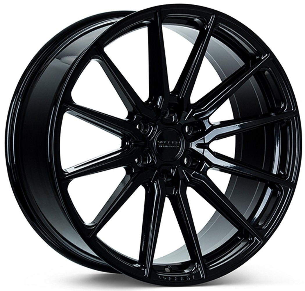 22x9.5 Vossen HF6-1 Gloss Black (Hybrid Forged) (Deep Concave) 6x5.5/139.7 20mm - Flex Offroad