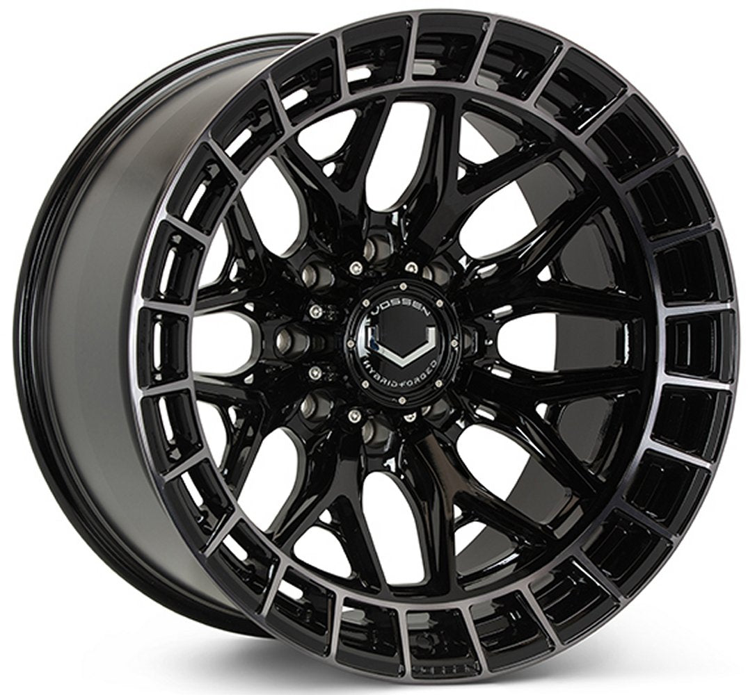 22X12 Vossen HFX-1 Gloss Black Tinted (Hybrid Forged) (* May Require Trimming) (Extreme Deep Concave) 8x170 -44mm