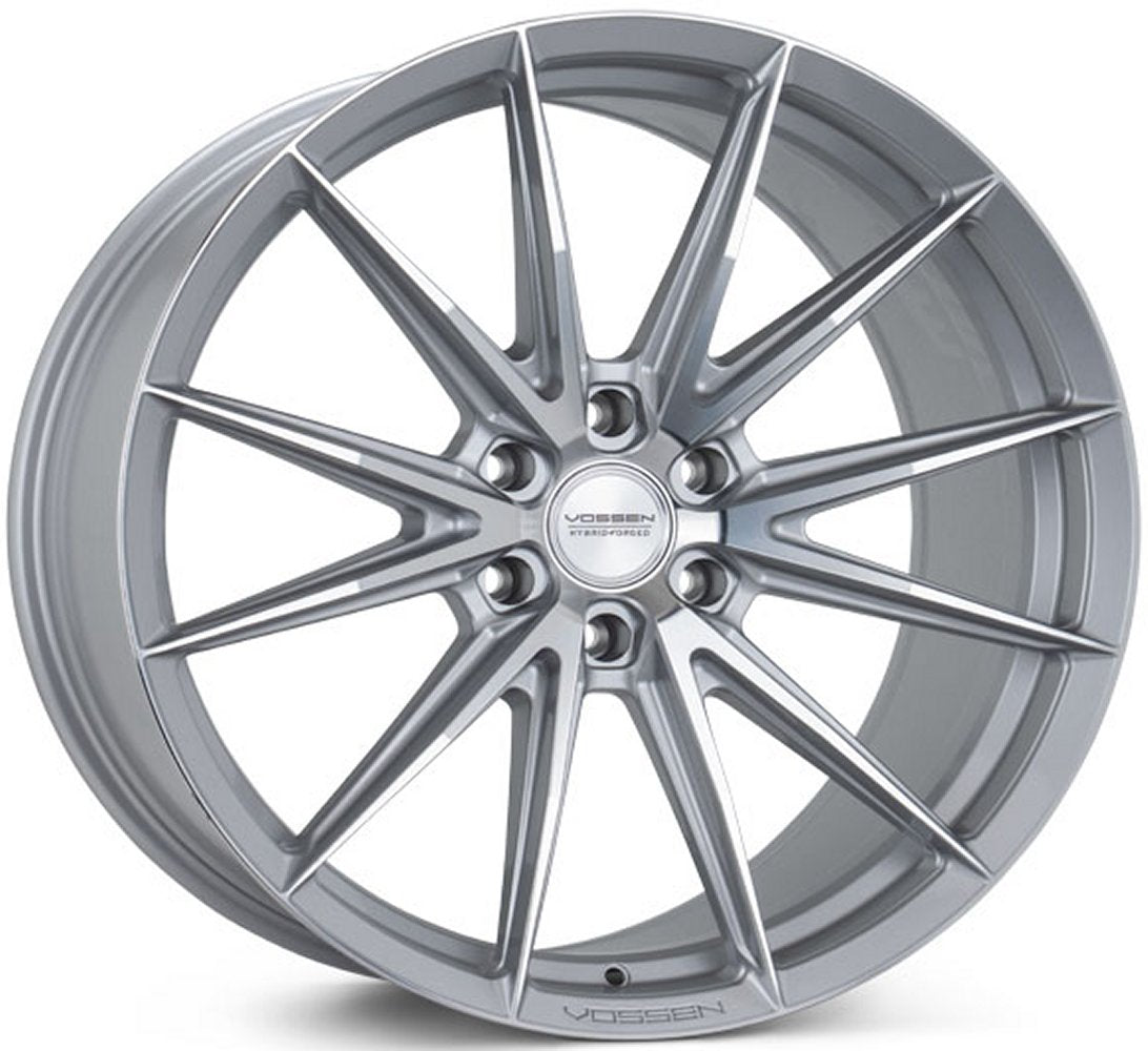 22X9.5 Vossen HFX-2 Silver Polished (Hybrid Forged) (Deep Concave) 6x5.5/139.7 20mm