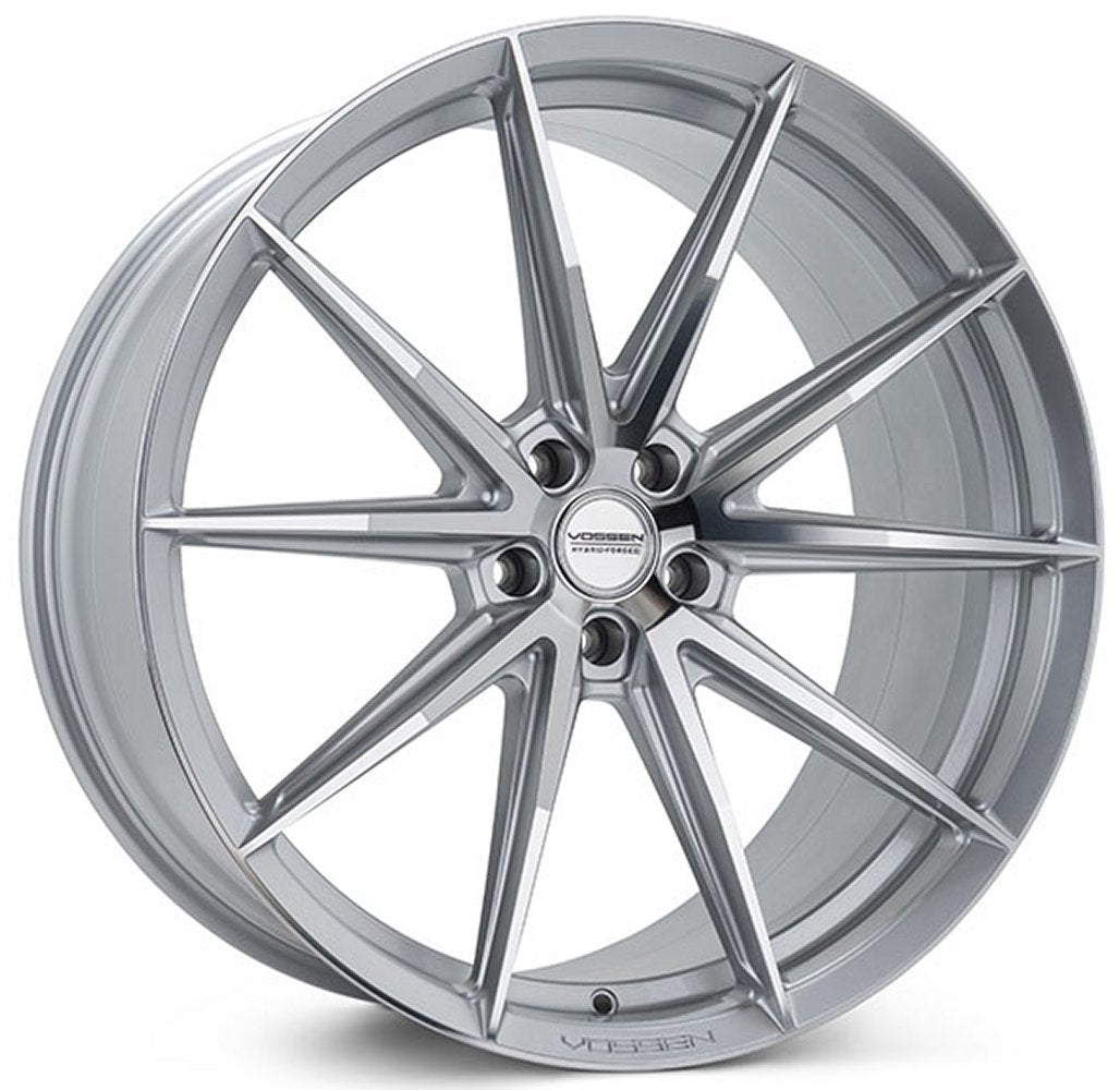 20X11 Vossen HFX-2 Silver Polished (5-Lug) (Deep Concave) 5x120 40mm