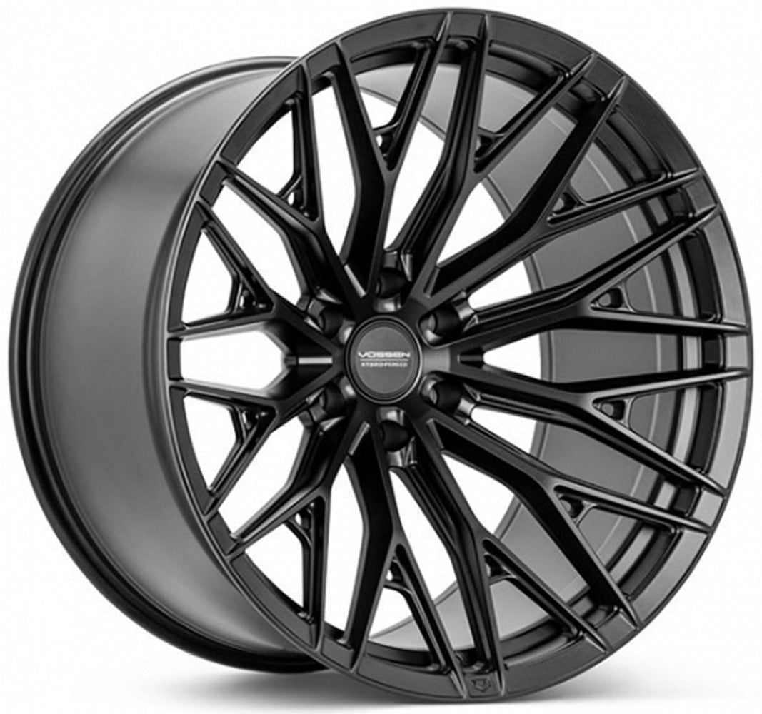 22X9.5 Vossen HFX-6 Satiin Black (Hybrid Forged) 6x5.5/139.7 20mm