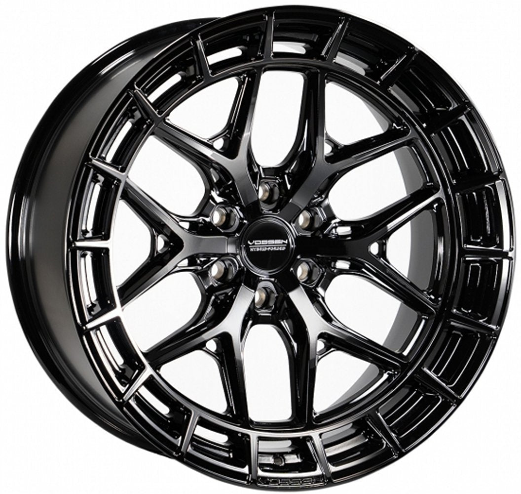 22X9.5 Vossen HFX-1 Gloss Black Tinted (Hybrid Forged) (Deep Concave) 6x135 20mm