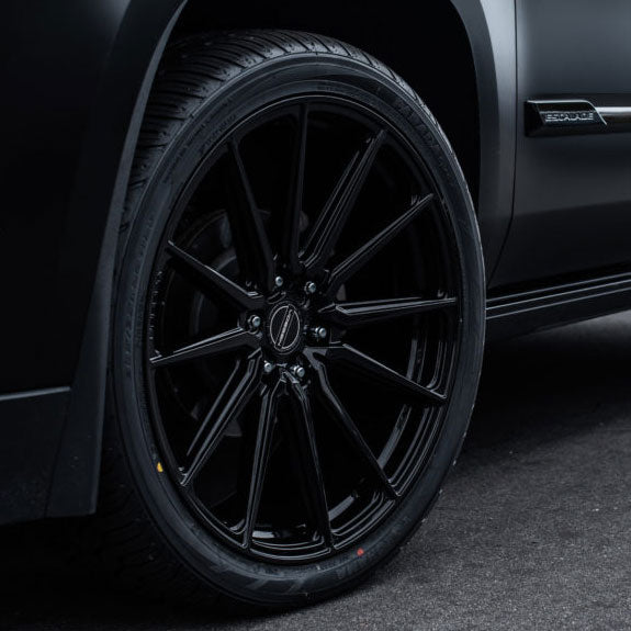 24x10 Vossen HF6-1 Gloss Black (Hybrid Forged) (Deep Concave) 6x135 25mm - Flex Offroad