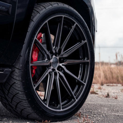 24x10 Vossen HF6-1 Gloss Black w/ Double Tint (Hybrid Forged) (Deep Concave) 6x135 25mm - Flex Offroad