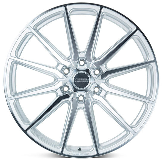 22x9.5 Vossen HF6-1 Silver Machined (Hybrid Forged) (Deep Concave) 6x5.5/139.7 20mm - Flex Offroad