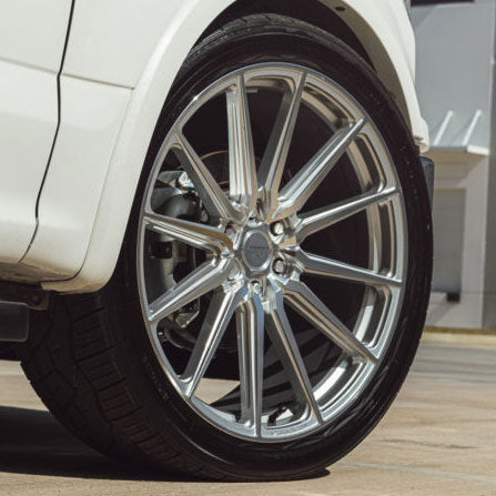 22x9.5 Vossen HF6-1 Silver Machined (Hybrid Forged) (Deep Concave) 6x5.5/139.7 20mm - Flex Offroad