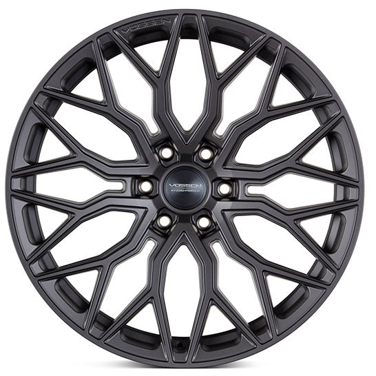 24x10 Vossen HF6-3 Matte Gunmetal (Hybrid Forged) (Deep Concave) 6x135 25mm