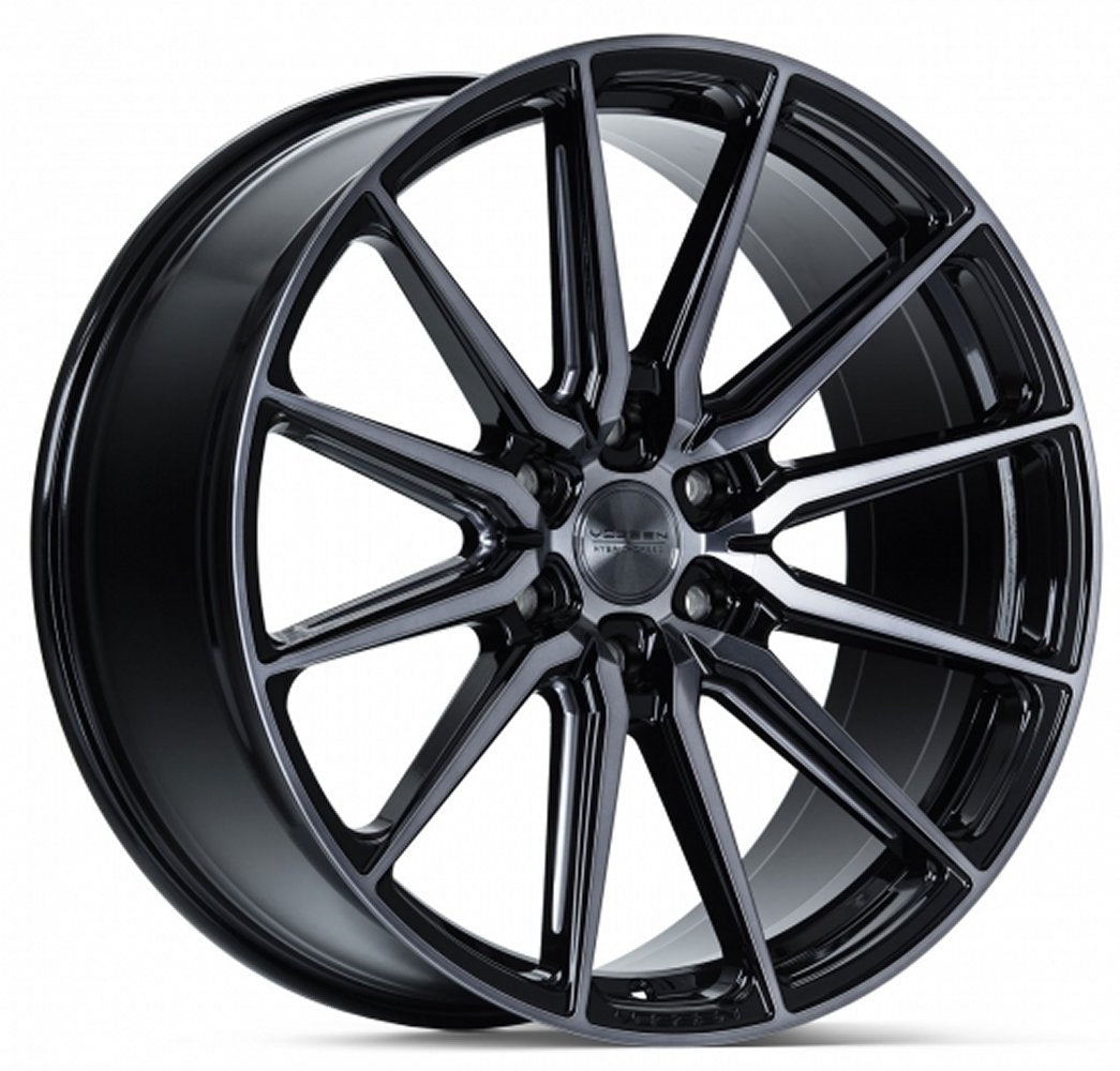 22x9.5 Vossen HF6-1 Gloss Black w/ Double Tint (Hybrid Forged) (Deep Concave) 6x5.5/139.7 20mm - Flex Offroad