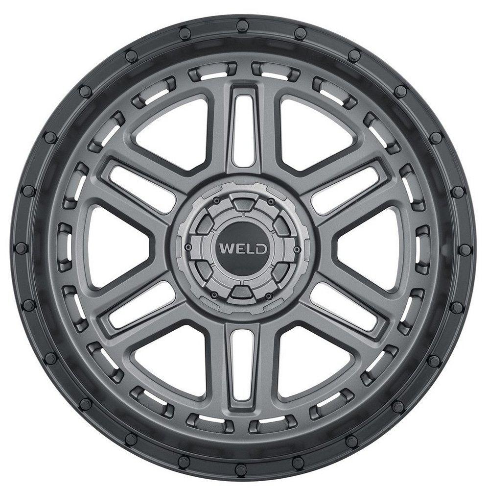 20x9 Weld Off-Road Crux W221 Satin Gunmetal w/ Satin Black Lip (Rotary Forged) 6x135 6x5.5/139.7 20mm - Flex Offroad