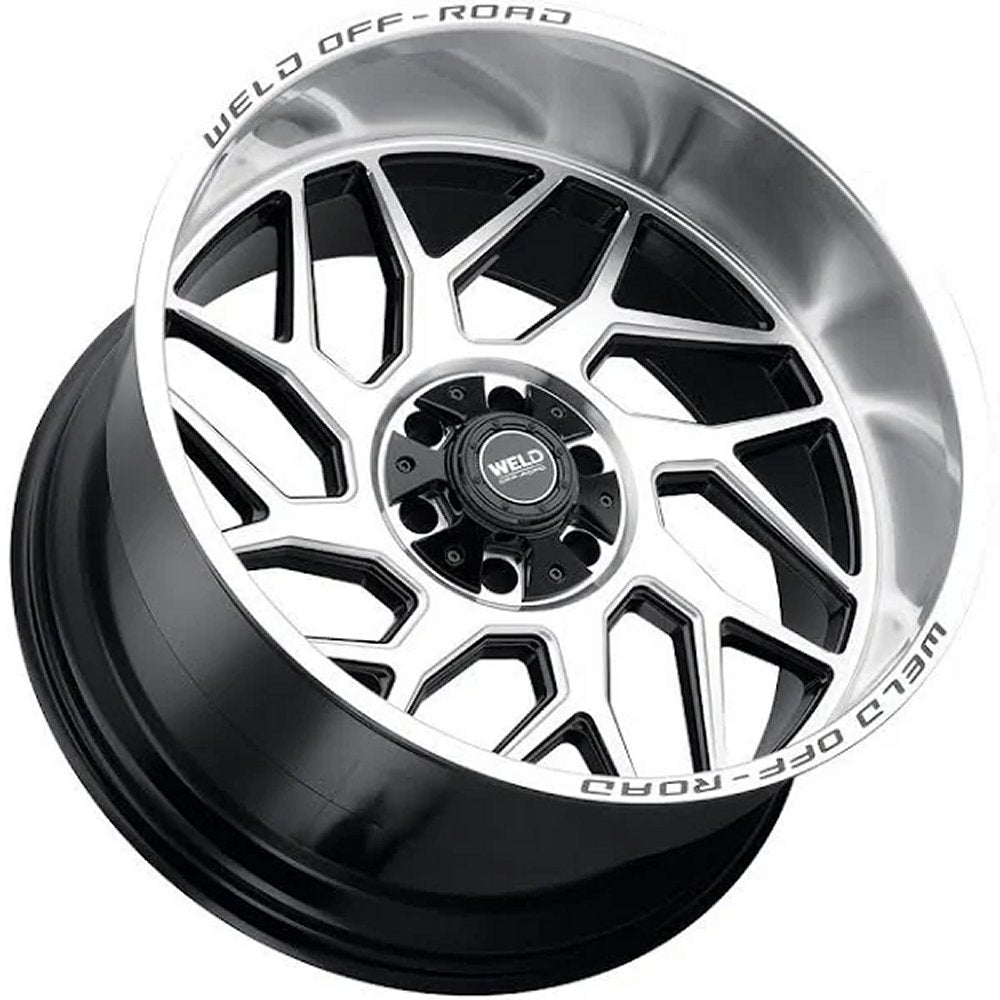 20x10 Weld Off-Road Fulcrum W118 Gloss Black Machined (Rotary Forged) 8x180 -18mm