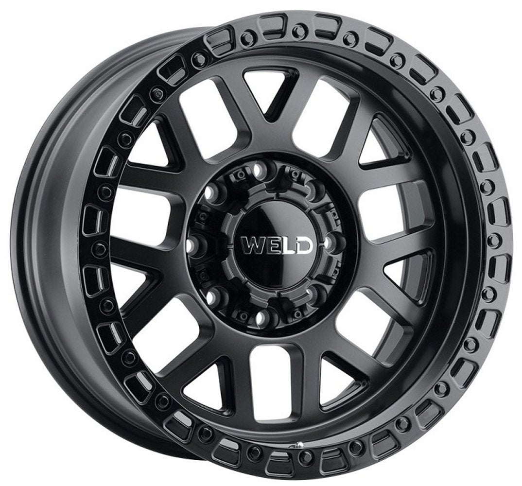 17x9 Weld Off-Road Cinch W104 Satin Black (Rotary Forged) 5x5/127 5x4.5/114.3 0mm - Flex Offroad