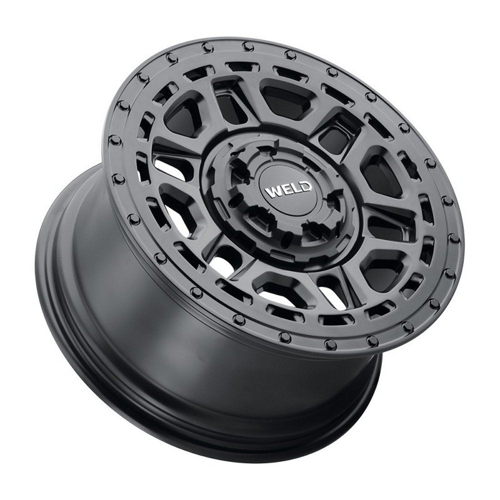 17x9 Weld Off-Road Crux W119 Satin Black (Rotary Forged) 5x4.5/114.3 5x5/127 -12mm - Flex Offroad