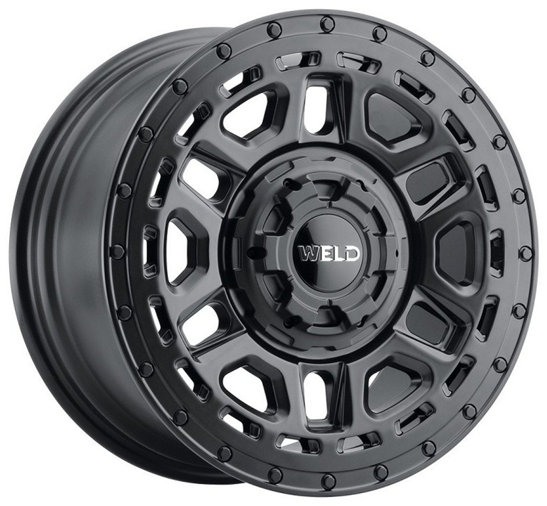 17x9 Weld Off-Road Crux W119 Satin Black (Rotary Forged) 5x4.5/114.3 5x5/127 -12mm - Flex Offroad