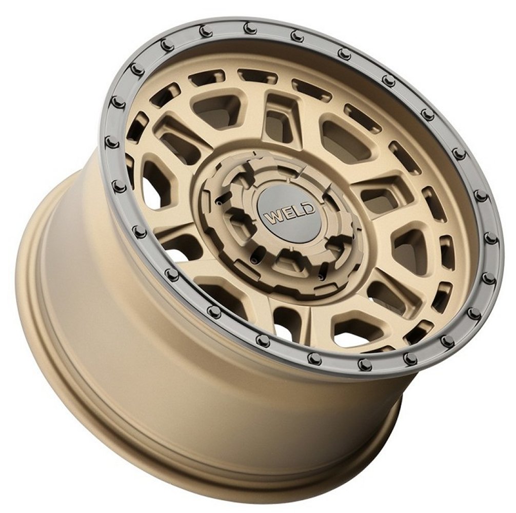 17x9 Weld Off-Road Crux W120 Satin Bronze w/ Satin Black Lip (Rotary Forged) 5x4.5/114.3 5x5/127 0mm