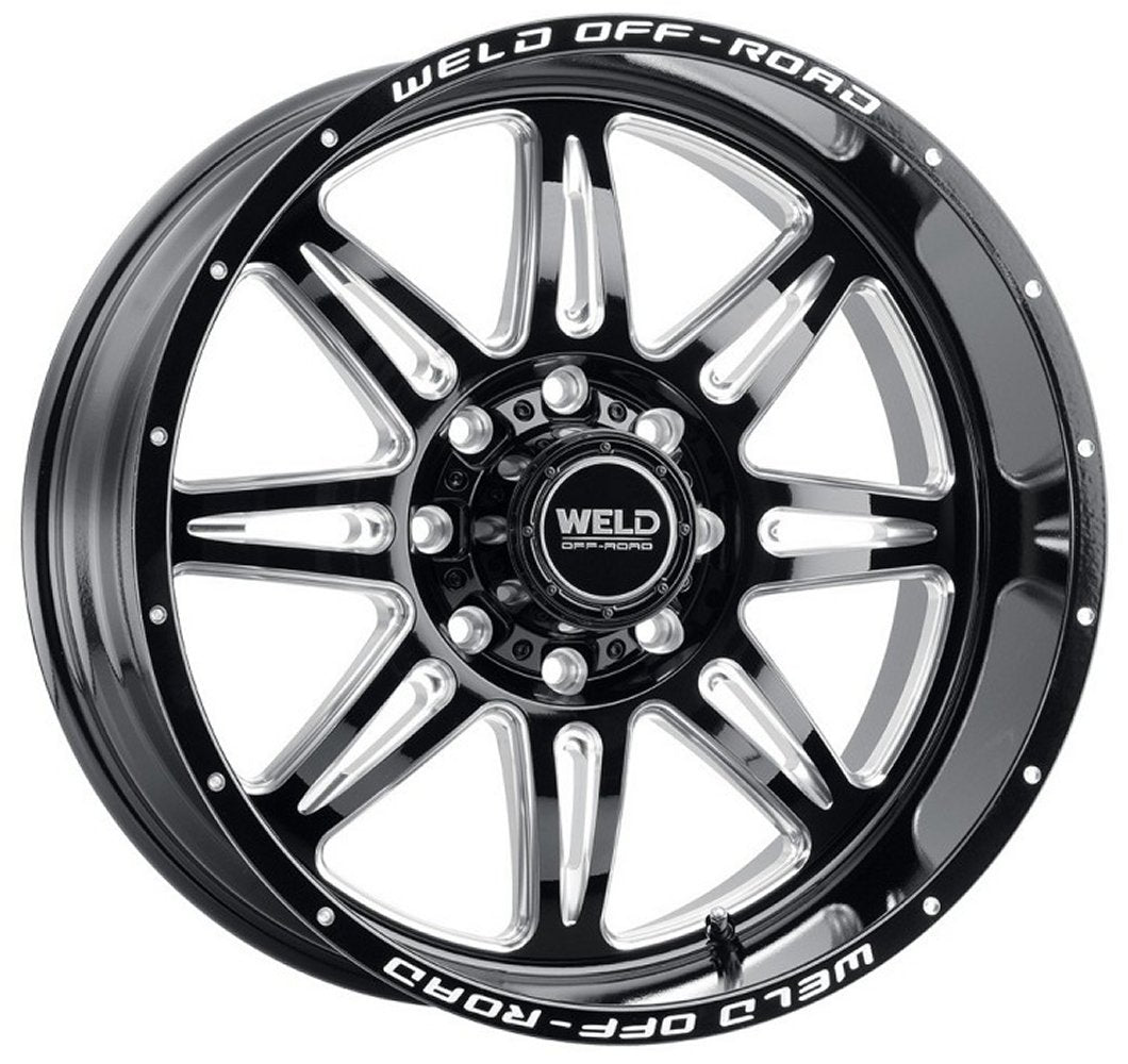 20x10 Weld Off-Road Cheyenne W132 Gloss Black Milled (Rotary Forged) 6x135 6x5.5/139.7 -18mm - Flex Offroad