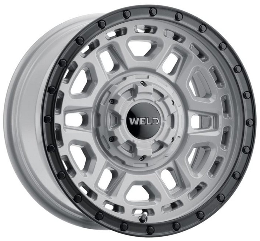 17x9 Weld Off-Road Crux W169 Gloss Armor Gray w/ Satin Black Lip (Rotary Forged) 6x135 6x5.5/139.7 -12mm - Flex Offroad