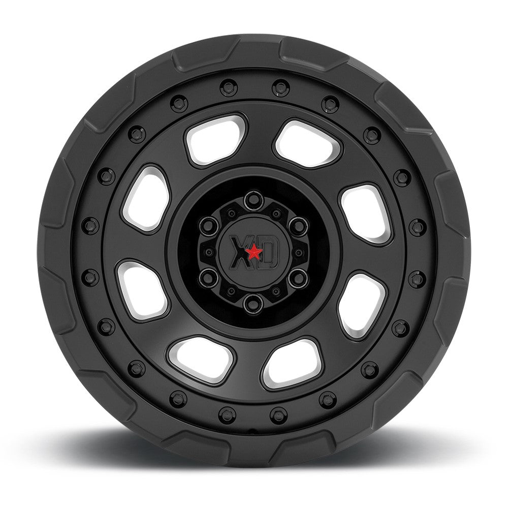 (Clearance - No Returns) 17x9 XD Series XD861 Storm Satin Black 5x5/127 -12mm