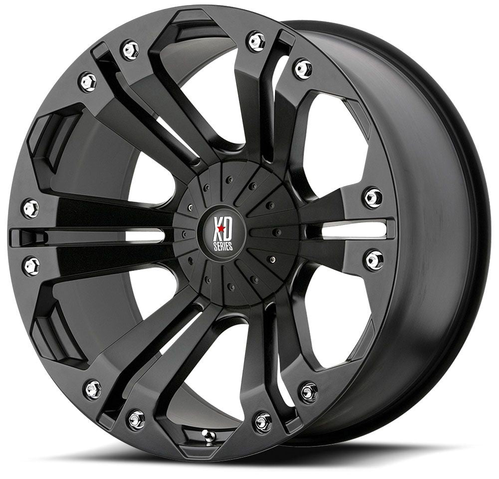 (Clearance - No Returns) 18x9 XD Series XD778 Monster Matte Black 5x5/127 5x130 -12mm
