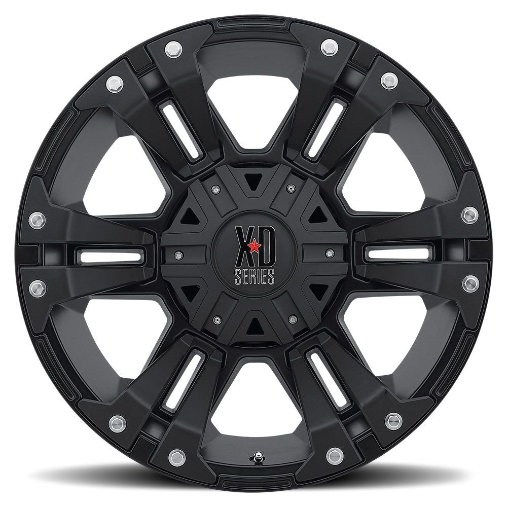 20x9 XD Series XD822 Monster II All Matte Black 6x135 6x5.5/139.7 0mm