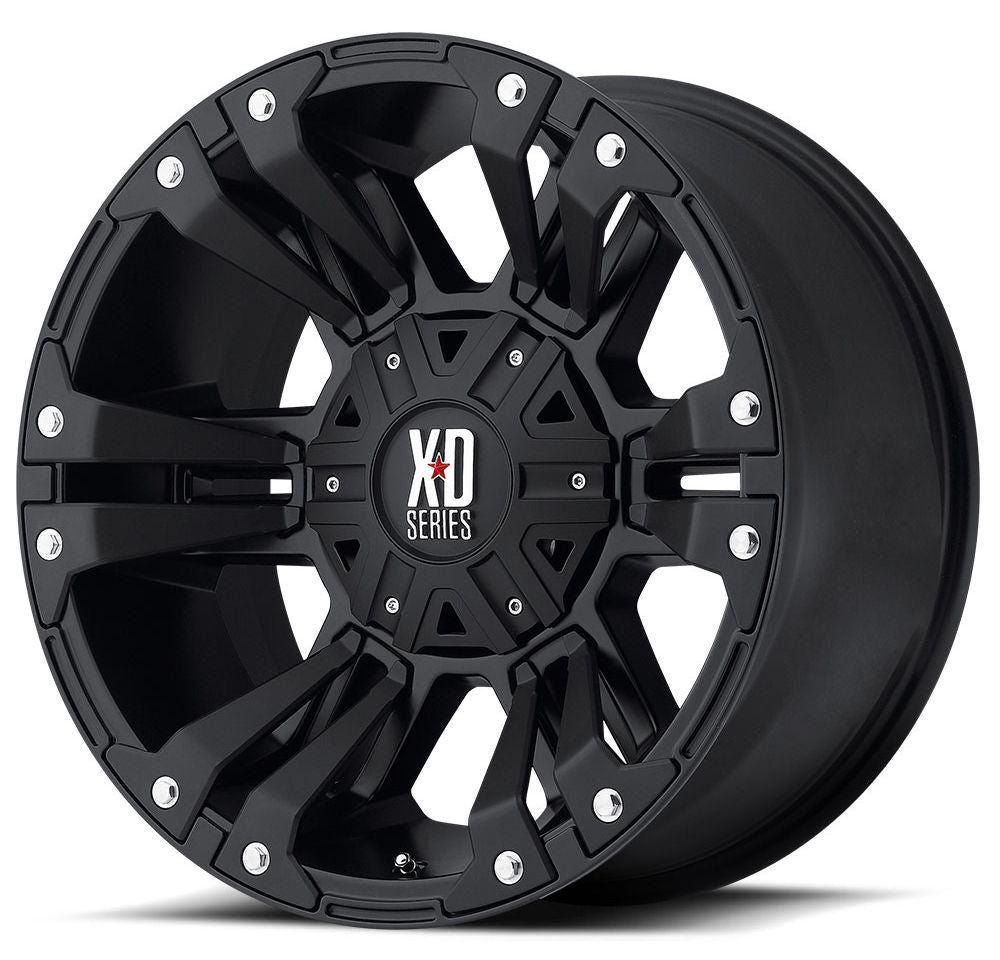 20x9 XD Series XD822 Monster II All Matte Black 6x135 6x5.5/139.7 0mm