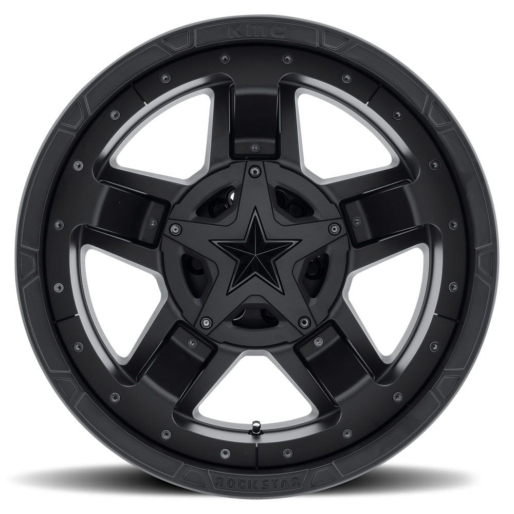 18x9 XD Series XD827 Rockstar III All Matte Black 5x5/127 5x135 0mm - Flex Offroad