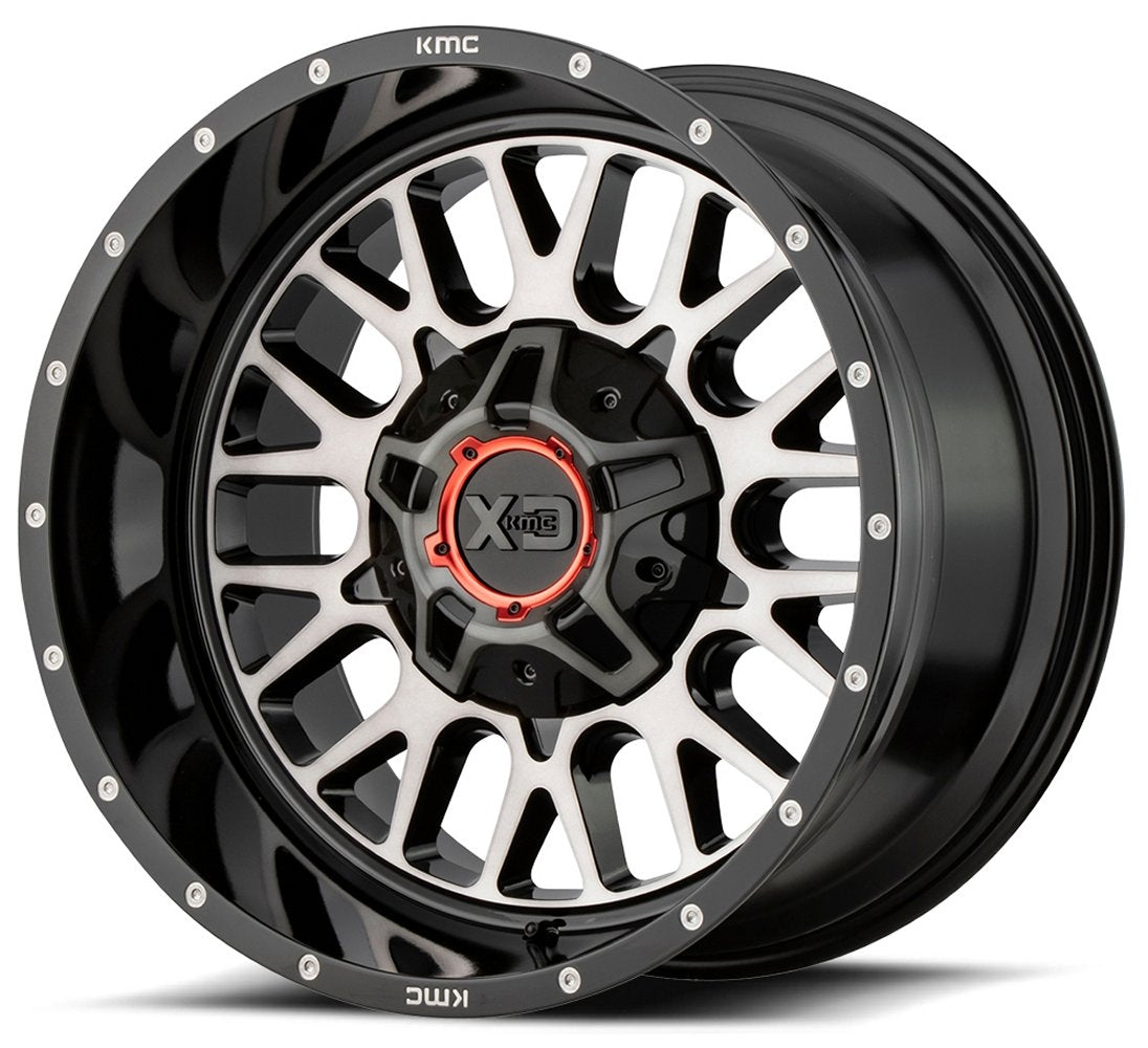 20x10 XD Series XD842 Snare Gloss Black w/ Gray Tint 5x5/127 5x5.5/139.7 -18mm - Flex Offroad