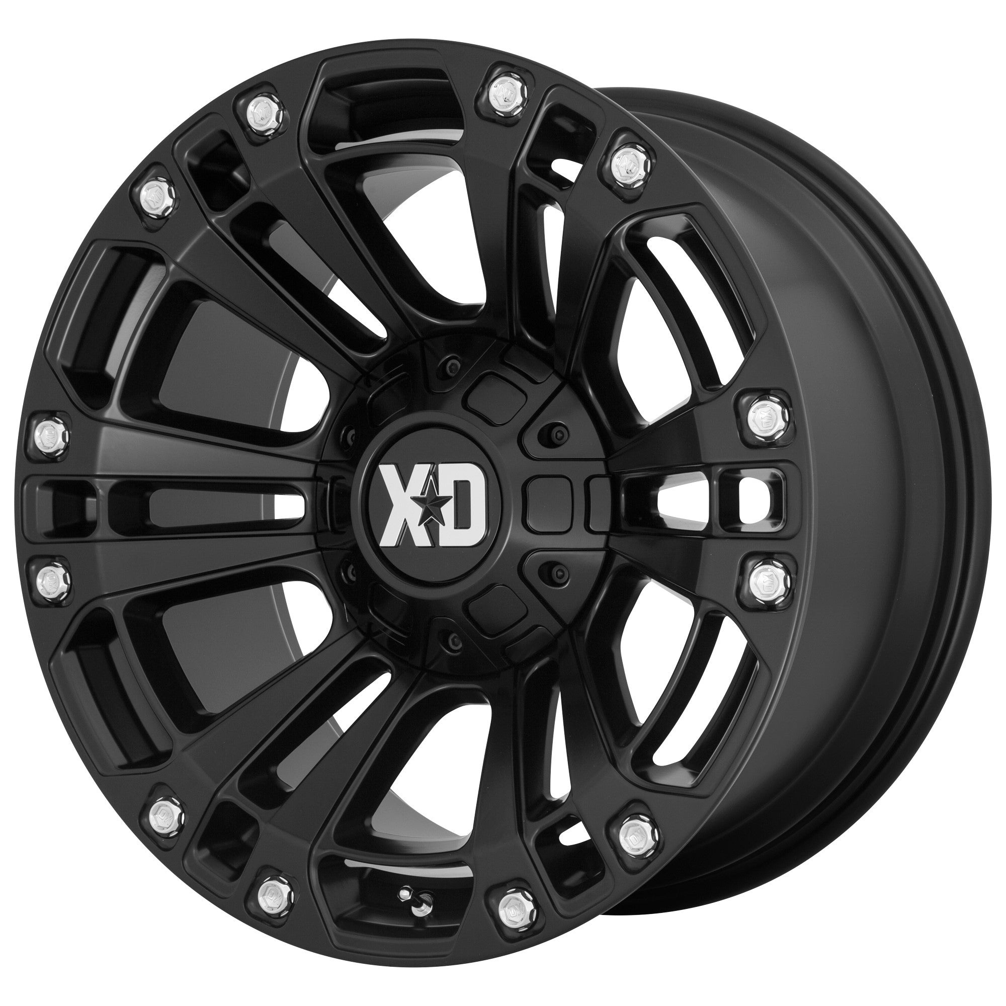 (Clearance - No Returns) 20x10 XD Series XD851 Monster 3 Satin Black 5x5/127 5x5.5/139.7 -18mm