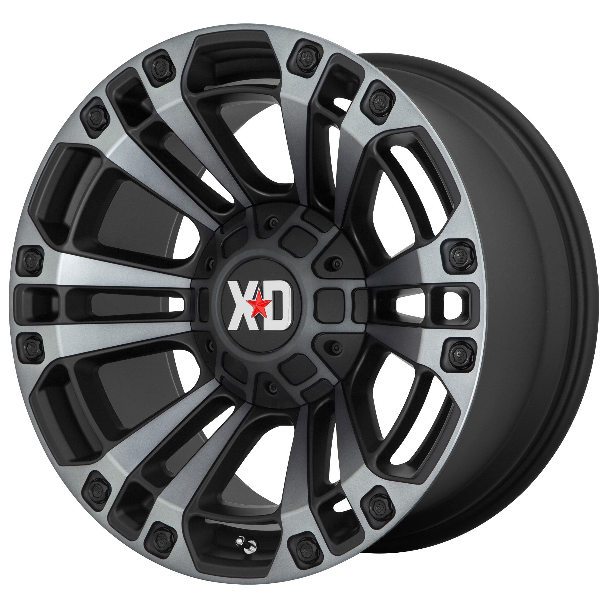 (Clearance - No Returns) 20x10 XD Series XD851 Monster 3 Satin Black w/ Grey Tint 5x5/127 5x5.5/139.7 -18mm - Flex Offroad