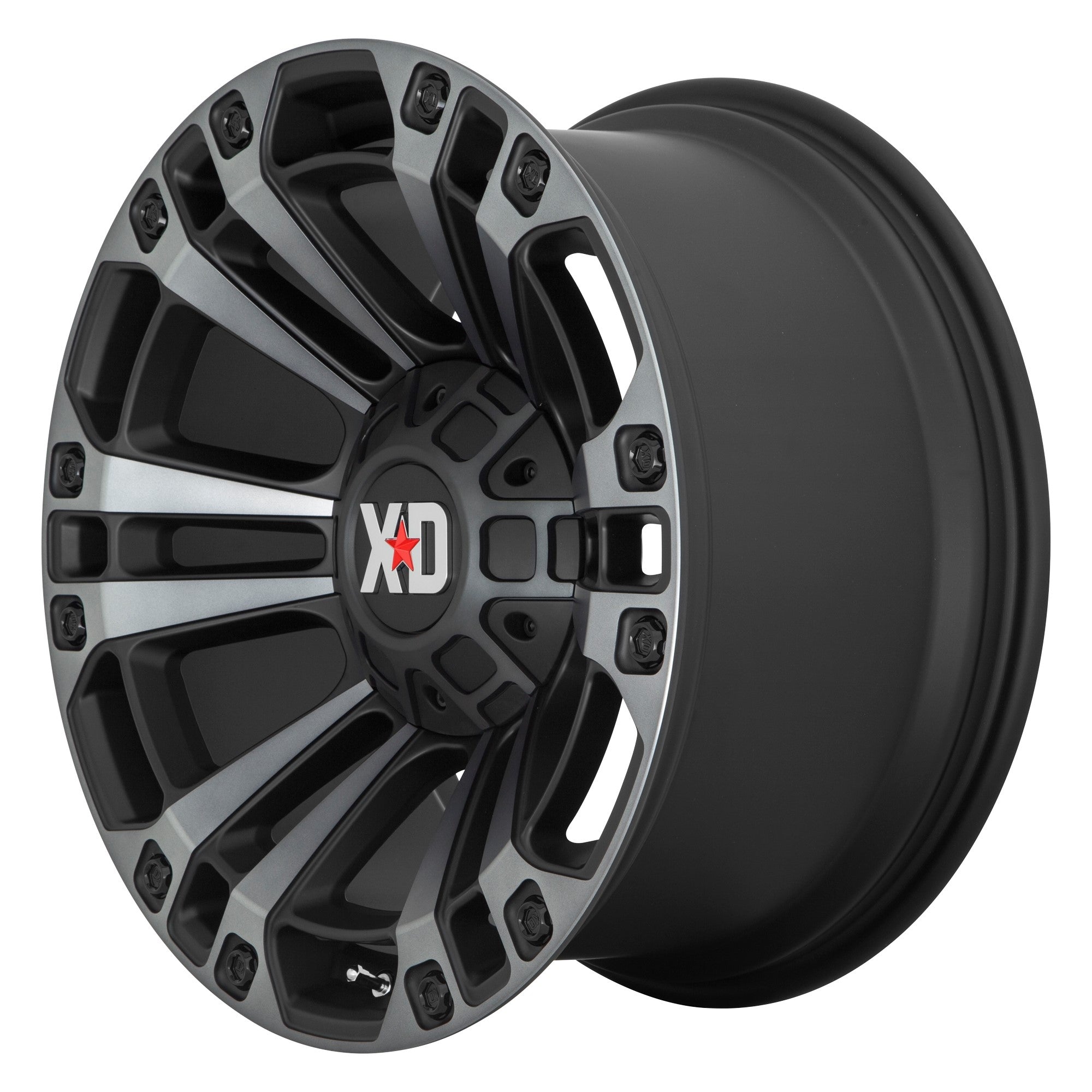(Clearance - No Returns) 20x10 XD Series XD851 Monster 3 Satin Black w/ Grey Tint 5x5/127 5x5.5/139.7 -18mm - Flex Offroad