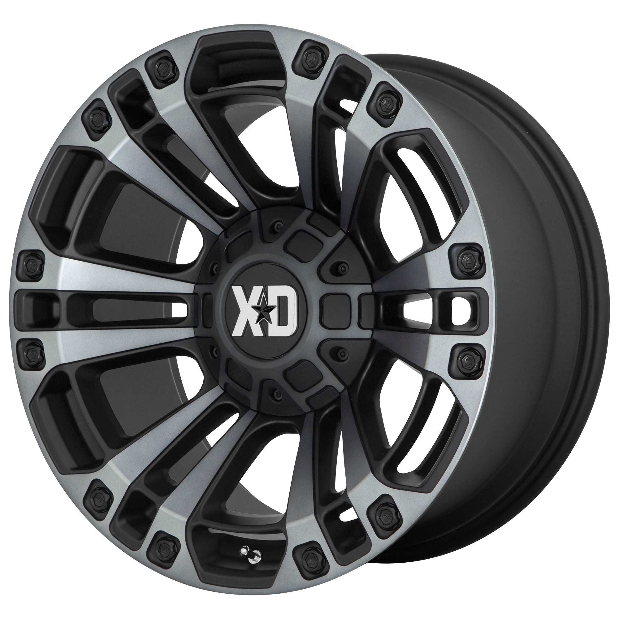 (Clearance - No Returns) 20x10 XD Series XD851 Monster 3 Satin Black w/ Grey Tint 5x5/127 5x5.5/139.7 -18mm - Flex Offroad