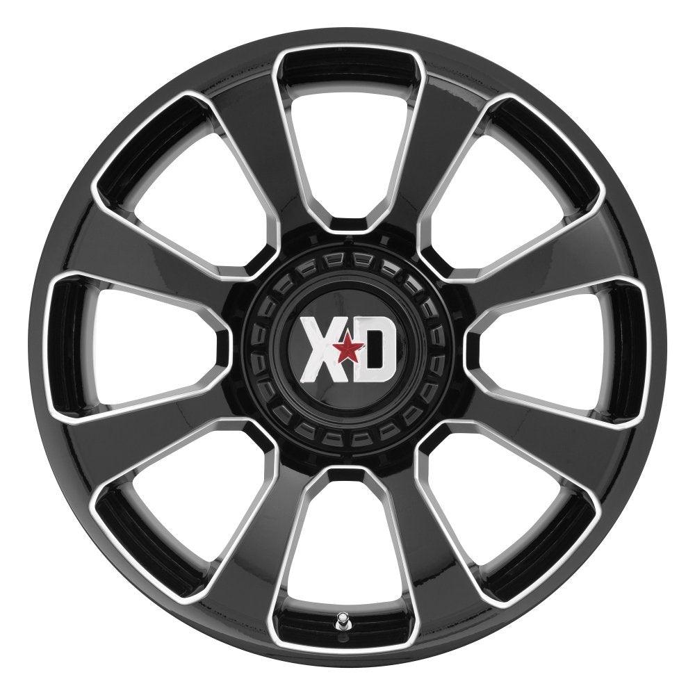 (Clearance - No Returns) 20x10 XD Series XD854 Reactor Gloss Black Milled 5x5/127 5x5.5/139.7 -18mm - Flex Offroad