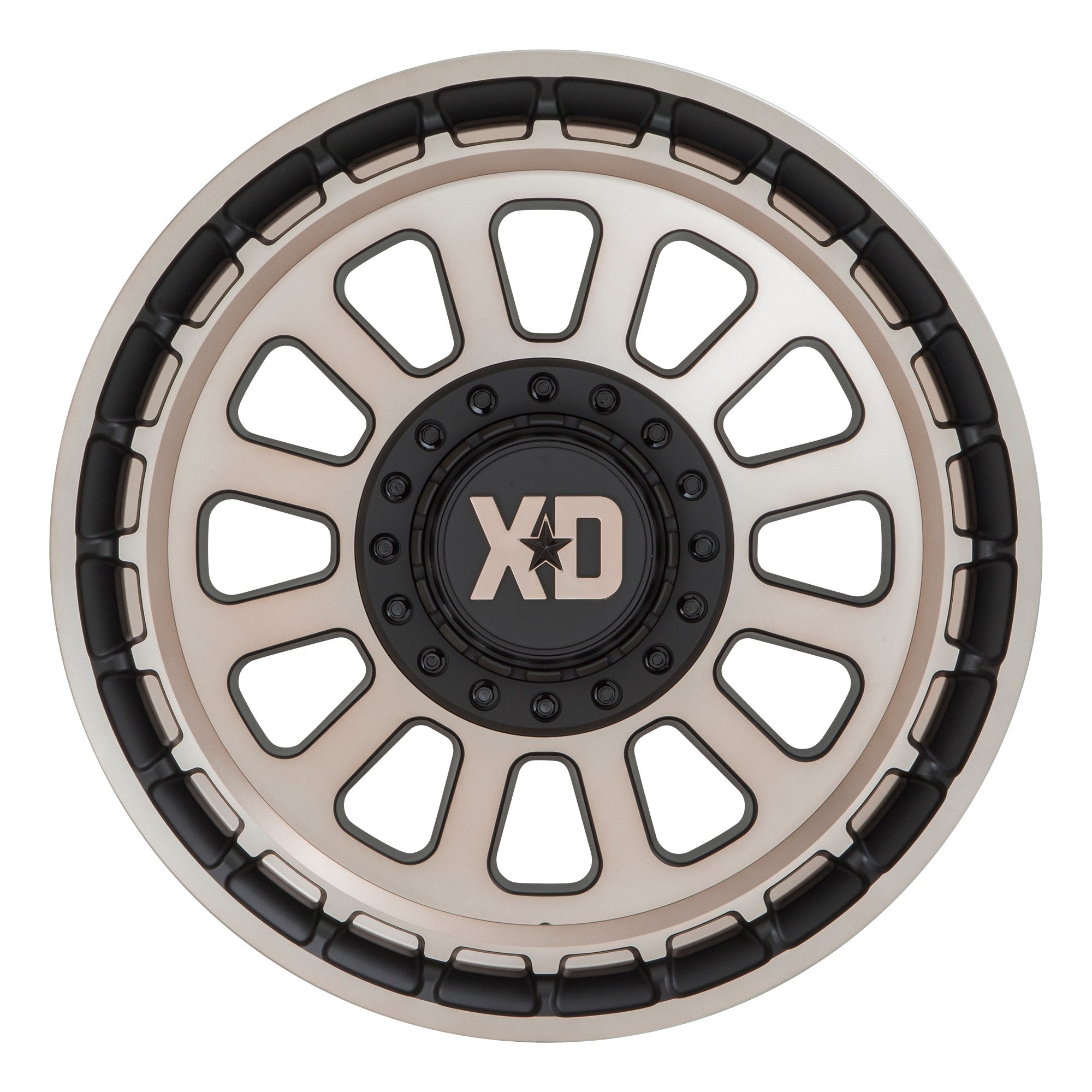 (Clearance - No Returns) 17x9 XD Series XD856 Omega Satin Black w/ Bronze Tint 5x5/127 5x5.5/139.7 -12mm - Flex Offroad
