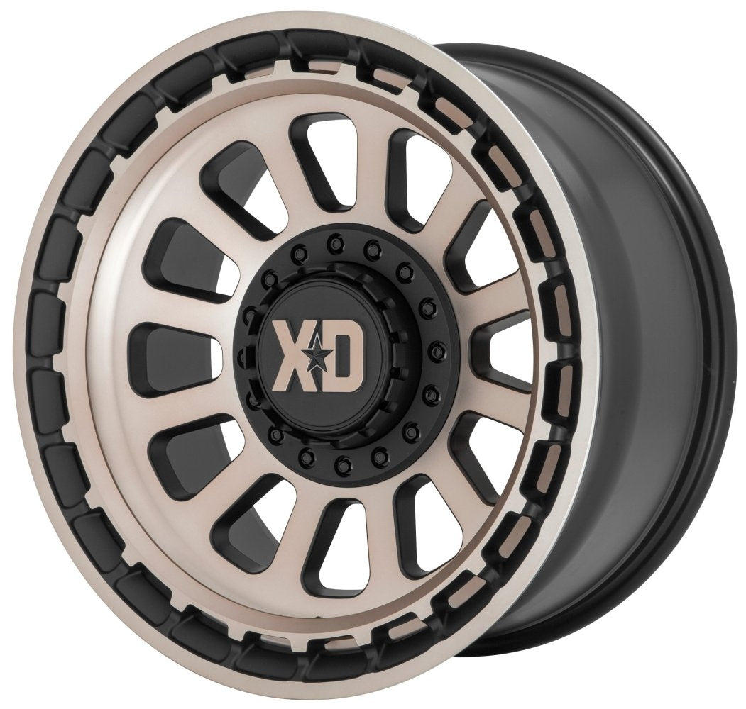 (Clearance - No Returns) 17x9 XD Series XD856 Omega Satin Black w/ Bronze Tint 5x5/127 5x5.5/139.7 -12mm - Flex Offroad