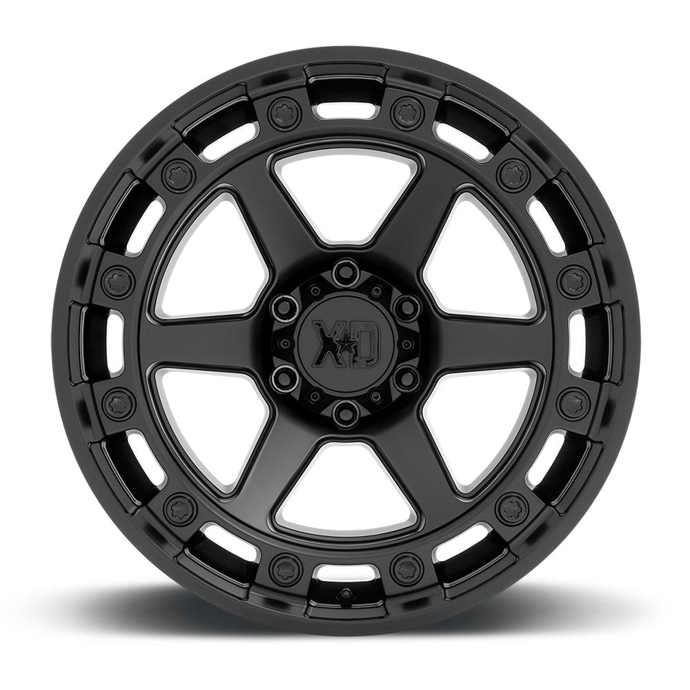 (Clearance - No Returns) 17x9 XD Series XD862 Raid Satin Black 6x120 0mm - Flex Offroad