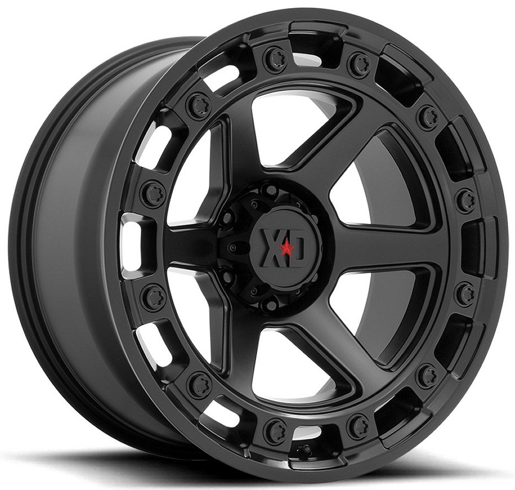 (Clearance - No Returns) 17x9 XD Series XD862 Raid Satin Black 6x120 0mm - Flex Offroad