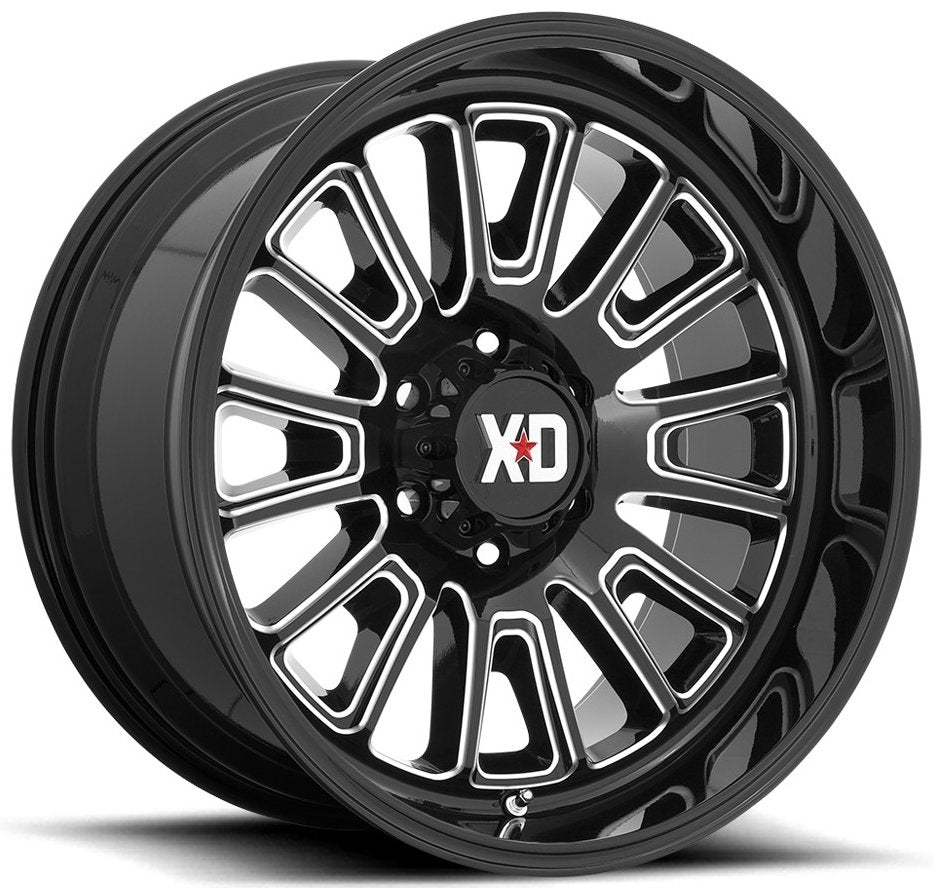 (Clearance - No Returns) 22x10 XD Series XD864 Gloss Black Milled 6x135 -18mm - Flex Offroad