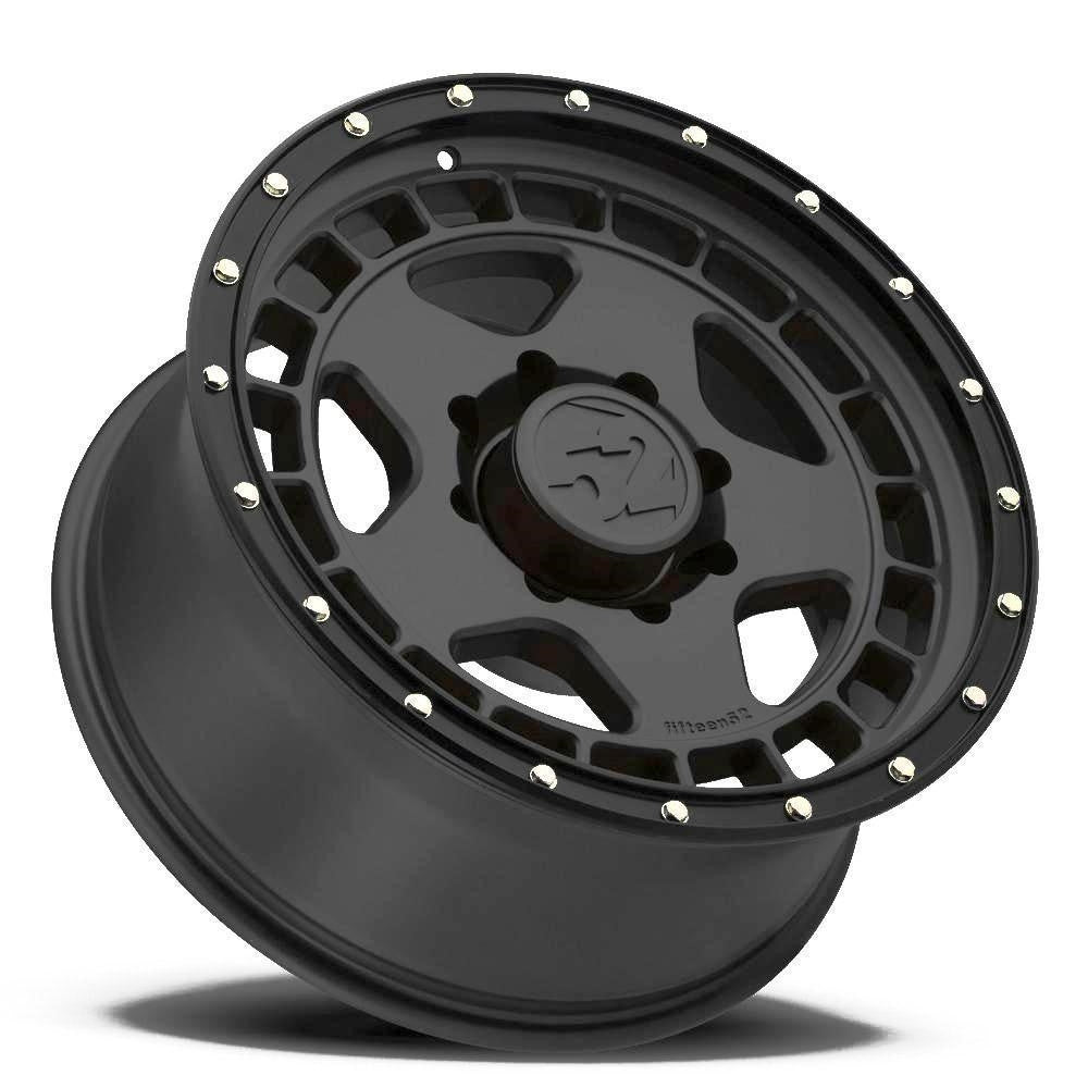 17x8.5 Fifteen52 Off-Road Turbomac HD Asphalt Black w/ Steel Hardware 5x5/127 0mm - Flex Offroad