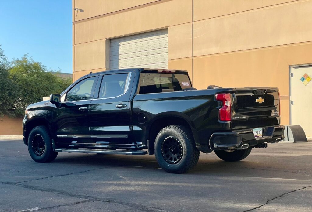 17 inch Method MR305's in Matte Black on a 2023 Chevrolet Silverado 1500 - Flex Offroad