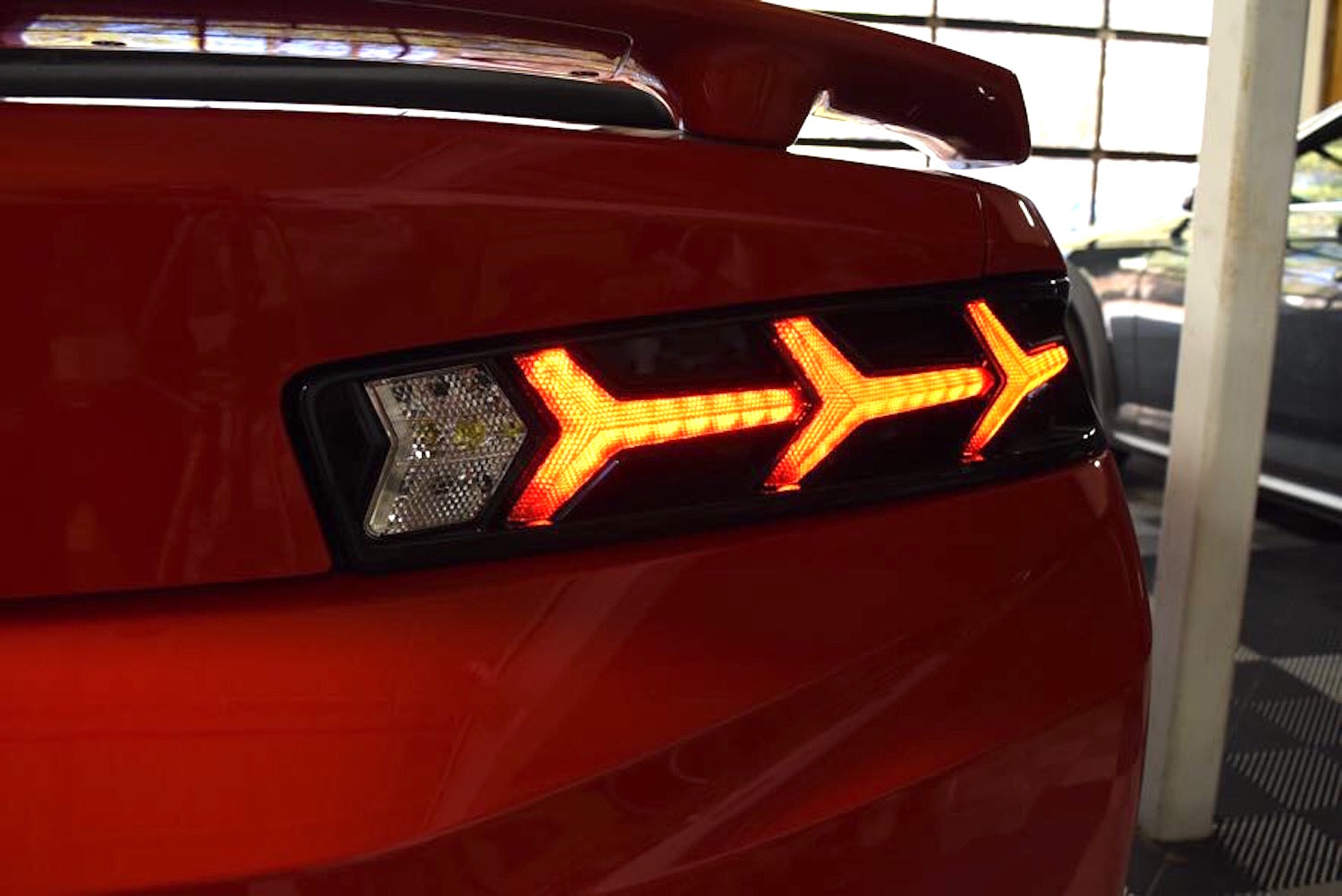 Morimoto XB LED Tails: Chevrolet Camaro (16-18) (Pair / Lambo / Red) LF400 - Flex Offroad