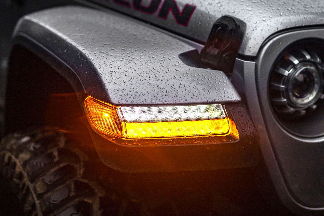 Morimoto XB LED Sidemarkers: Jeep Wrangler JL (18+) (Pair / Smoked) LF511 - Flex Offroad