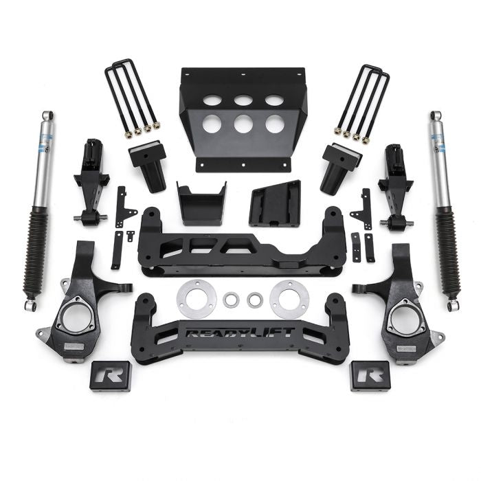 ReadyLIFT 7" Lift Kit w/ Bilstein Shocks 2014-2018 Chevrolet Silverado 1500/ GMC Sierra 1500 w/ Aluminum Suspension 44-3470 - Flex Offroad