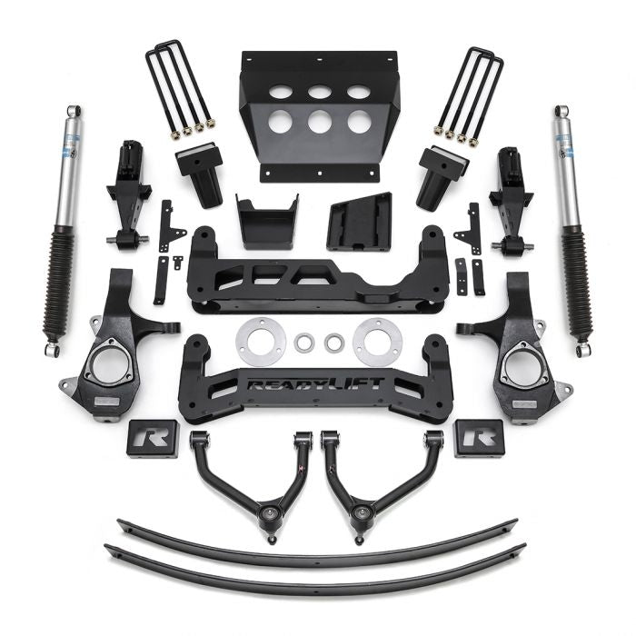 ReadyLIFT 9&quot; Lift Kit w/ Bilstein Shocks 2014-2018 Chevrolet Silverado 1500/ GMC Sierra 1500 w/ Cast Steel Suspension 44-3491