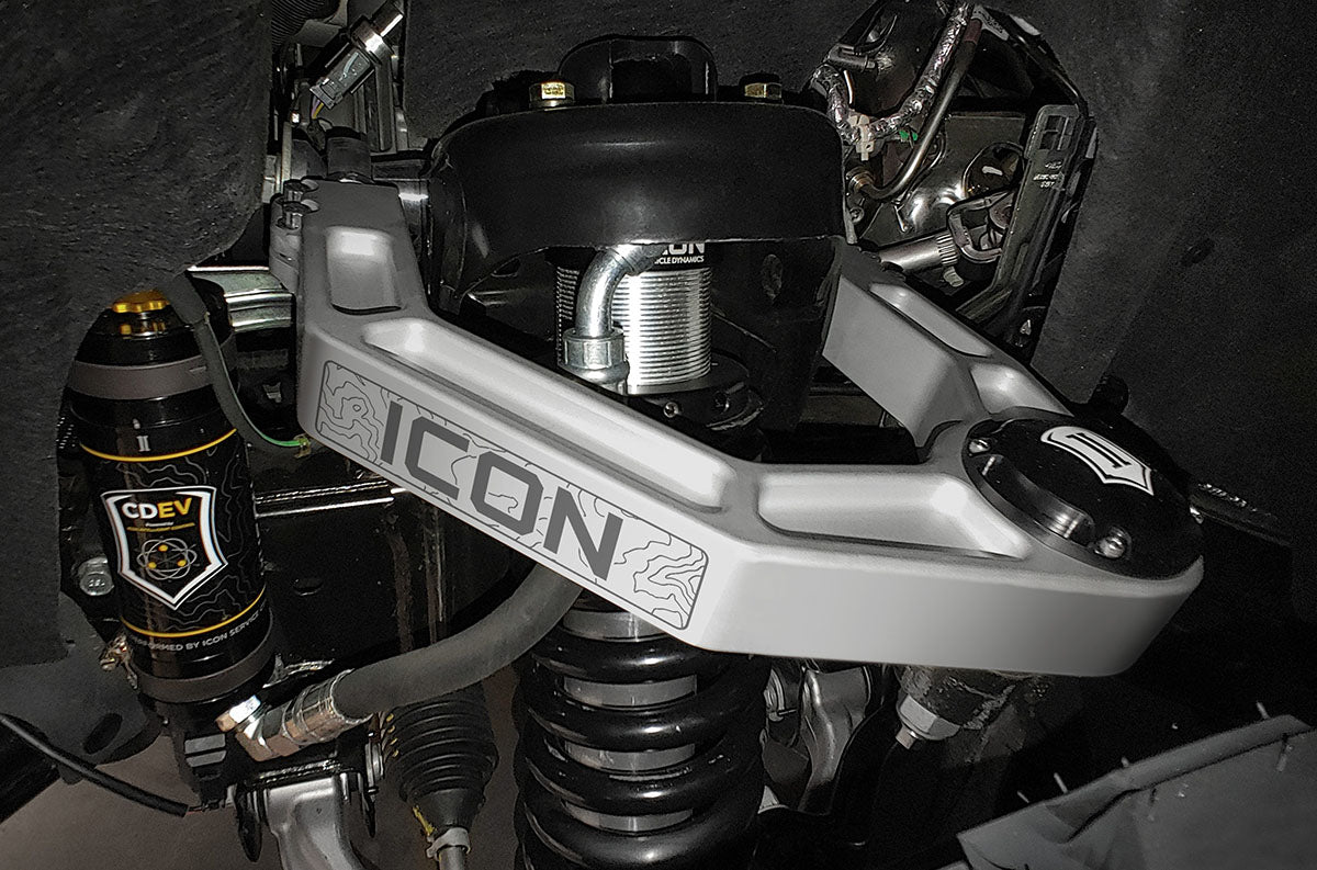 ICON 2021-2023 Ford Bronco, Front, 1.5-4" Lift, V.S. 2.5 Series Coilover Kit, Remote Reservoir w/ CDEV 48700e